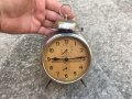 стар часовник - будилник "JUNGHANS" - рядък и интересен, снимка 1 - Антикварни и старинни предмети - 37633959
