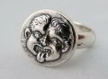 Сребърен пръстен с Горгона Медуза, размер по поръчка, снимка 1 - Пръстени - 32238367