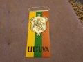 Флагче Литва 180х78мм, снимка 1 - Футбол - 43119642