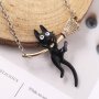 Колие японска черна котка с метла - чисто ново, снимка 6