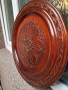 Стара чиния поднос дърворезба, снимка 2