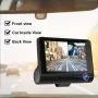 Видеорегистратор/Dash Cam, с 3 камери, FULL HD, дисплей 4", 5MPx, детекция на движение, циклично зап, снимка 4