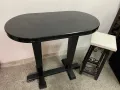 Масивна висока бар маса, снимка 1