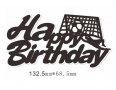 Happy Birthday футбол футболна топка игрище картонен топер украса декор за торта рожден ден, снимка 2
