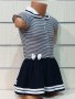 Нова детска рокля с якичка, копченца и малка панделка от 6 месеца до 5 години, снимка 1 - Детски рокли и поли - 28491283