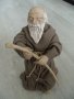 № 6222 стара фигура   - височина 26 см   - синтетика , текстил , дърво , снимка 5