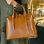 Дамска чанта Естествена кожа Brown 1002, снимка 4