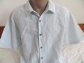 Мъжка риза с къс ръкав от лен BTF, снимка 1 - Ризи - 27048309