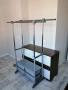 Стойка за дрехи с шкафове на две нива, снимка 4