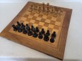 #1 Стар дървен шах , настолен шах , снимка 1 - Антикварни и старинни предмети - 43085436