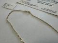 Златен синджир 1.36гр.56см., снимка 6