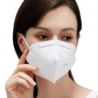 KN95 /FFP2 Черни и бели предпазни маски за лице , снимка 7 - Медицински консумативи - 31987650