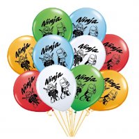 1 ВИД цветни 5 бр Лего Нинджаго Ninjago латекс балон балони парти рожден ден, снимка 1 - Други - 28448399