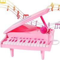 🎶 Бебешко многофункционално пиано с микрофон, снимка 1 - Музикални играчки - 43019653