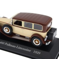 Mercedes-Benz Nürburg 460 Pullman-Limousine 1929 - мащаб 1:43 на DeAgostini нов в PVC дисплей-кейс, снимка 3 - Колекции - 43658044