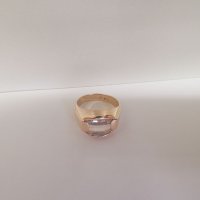 Златен мъжки пръстен с циркон 3, снимка 6 - Пръстени - 25952741