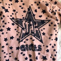 Розова детска блуза със звезди, снимка 2 - Детски Блузи и туники - 32814465
