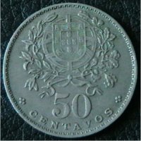 50 центаво 1962, Португалия, снимка 2 - Нумизматика и бонистика - 32811174