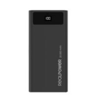 Мощен PowerBank Realpower PB-20k PD 20000mAh,Type-C PD бързо зареждане,телефони,таблети, лаптопи, снимка 3 - Външни батерии - 43192599