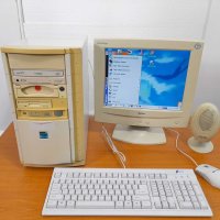 ⭐Продавам рядък ретро компютър Pentium MMX с WINDOWS 2000 Professional⭐, снимка 1 - Антикварни и старинни предмети - 43045523