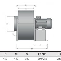 Центробежен вентилатор за ресторант ф200, 2400 m3/h max, снимка 11 - Обзавеждане на кухня - 34722510