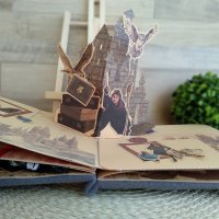 Ръчно изработен скрапбук албум Хари Потър с триизмерни фигури, снимка 5 - Ръчно изработени сувенири - 43222746