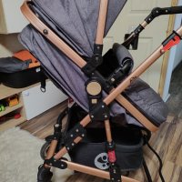 Комбинирана бебешка количка Lorelli Alba Premium Set 3в1 , снимка 18 - Детски колички - 43676161