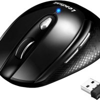 Безжична мишка LeadsaiL за лаптоп, 2.4G, снимка 1 - Други - 43250750