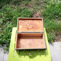 Дървена кутия за бижута, снимка 2 - Антикварни и старинни предмети - 37887287