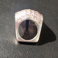 Уникален сребърен пръстен проба 925 / морганит, снимка 9 - Пръстени - 40455917