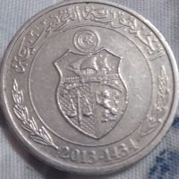 Тунис ½ динар, 1434 (2013), снимка 2 - Нумизматика и бонистика - 37997061