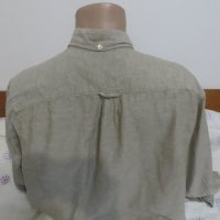 Мъжки ризи с дълъг ръкав с лен H&M, снимка 3 - Ризи - 27444625
