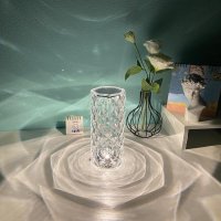 Настолна кристална нощна лампа , снимка 8 - Настолни лампи - 40409482