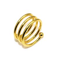 Комплект 6 броя пръстени за салфетки от плат златист цвят , снимка 2 - Други - 43891663