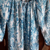Дамска лятна тънка ефирна блуза с дълъг ръкав, снимка 2 - Блузи с дълъг ръкав и пуловери - 29007599