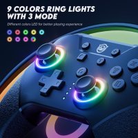 NYXI Chaos Switch Pro безжичен контролер/RGB LED подсветка-Nintendo Switch/Lite/OLED,програмируем, снимка 1 - Аксесоари - 43506568