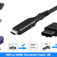 Адаптер за конвертиране на Nintendo64 към HDMI/Nintendo N64/SNES/NGC,HDMI кабел 1м, снимка 7 - Аксесоари - 44874148