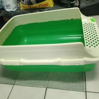Зелена Огромна котешка тоалетна леген 62/43/14 см, снимка 2 - За котки - 43653173