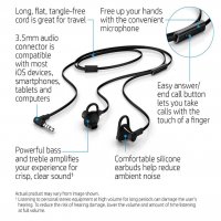 Слушалки с микрофон HP 150 Headset тапи черни Хендсфри Handsfree слушалки за телефон In-Earphones , снимка 4 - Слушалки, hands-free - 34921298