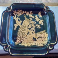 Стар порцелан колекционерска чиния позлата, снимка 1 - Антикварни и старинни предмети - 38439794