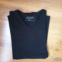 Мъжка тениска ZARA super slim fit размер S, снимка 2 - Тениски - 34792230