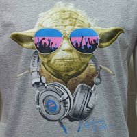 Нова мъжка тениска с трансферен печат Йода, Междузвездни войни (Star Wars), снимка 3 - Тениски - 28263588