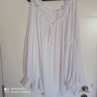 Официална бяла блуза на НМ, М, снимка 4 - Блузи с дълъг ръкав и пуловери - 32557494