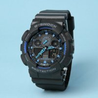 Продавам G SHOCK ga100 черно син всичко активно и дт. цветове, снимка 1 - Мъжки - 20231046