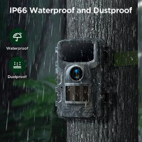 Нова 4K 40MP ловна Камера за диви животни IP66 Водоустойчива, снимка 6 - Други - 43500221