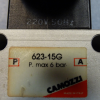 пневматичен разпределител CAMOZZI 623-15G solenoid valve 220V 50Hz, снимка 3 - Резервни части за машини - 36519756