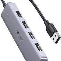 UGREEN USB 3.0 хъб 4-портов, USB удължител с със захранващ изход, снимка 1 - Други - 38555168
