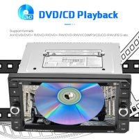 Мултимедия с диск CD DVD, двоен дин, Toyota, Универсална, Плеър, за кола, Радио, автомобил, дискове, снимка 3 - Аксесоари и консумативи - 43733940