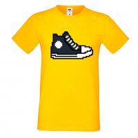 Мъжка тениска 8-bit shoe navy, снимка 1 - Тениски - 33028226