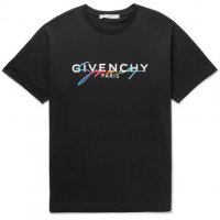 Мъжка тениска Givenchy Paris Embroidery Black XL, снимка 3 - Тениски - 26517550